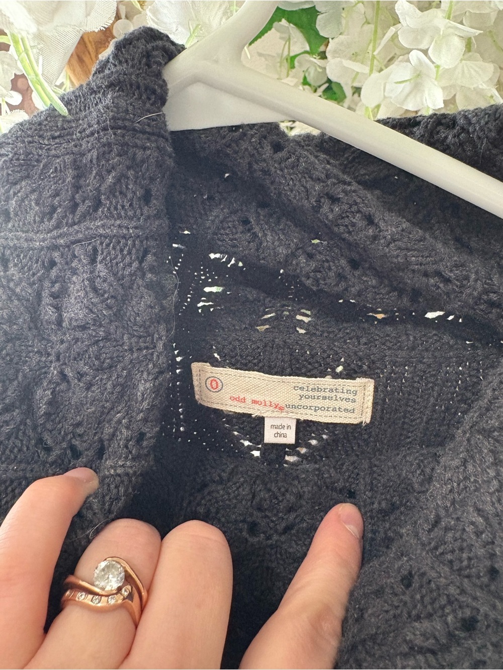 Odd Molly Black Knit Cowl Neck Sweater - Picture 4 of 8
